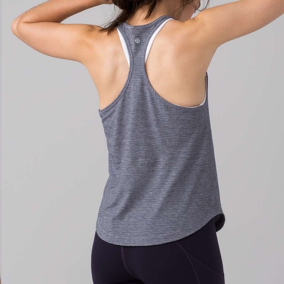 lululemon athletica Tops - Lululemon Long Distance Tank Top Size 10
Heathered Boysenberry / Boysenberry